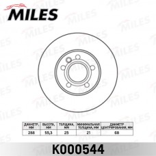 K000544 MILES Гальмівний диск