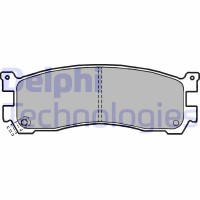 LP1189 DELPHI Комплект гальмівних колодок дисковий гальм