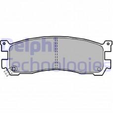 LP1189 DELPHI Комплект гальмівних колодок дисковий гальм