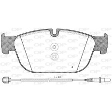 BPA1451.01 OPEN PARTS Комплект гальмівних колодок дисковий гальм
