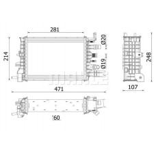 WG2193158 WILMINK GROUP Радіатор охолодження двигуна