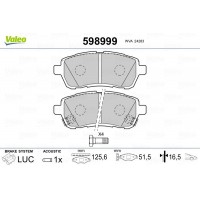 598999 VALEO Комплект гальмівних колодок дисковий гальм