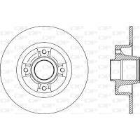 BDR2165.10 OPEN PARTS Гальмівний диск