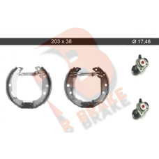 79RBKT0050 R BRAKE Комплект гальмівних колодок