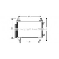 TO5665D AVA QUALITY COOLING Конденсатор кондиціонера