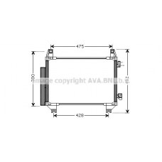 TO5665D AVA QUALITY COOLING Конденсатор кондиціонера