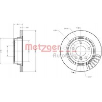 6110133 METZGER Гальмівний диск