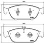 8DB 355 020-681 HELLA PAGID Комплект гальмівних колодок дисковий гальм