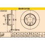 BAR12155 BARUM Гальмівний диск