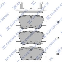 SP1578 Hi-Q Комплект гальмівних колодок дисковий гальм