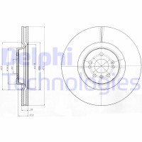 BG9060C DELPHI Гальмівний диск
