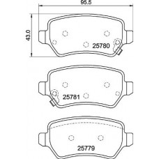 P 30 120 BREMBO КомплеК т гальмівних колодок, дискове гальмо