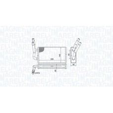350218450000 MAGNETI MARELLI Теплообмінник обігрів салону