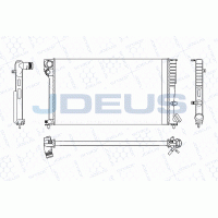 M-0070210 JDEUS Радіатор охолодження двигуна