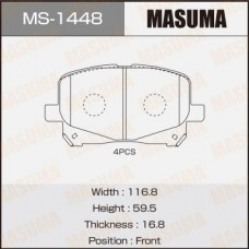 MS-1448 MASUMA Комплект гальмівних колодок