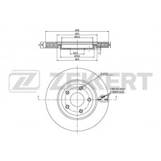 BS-5900 ZEKKERT Гальмівний диск