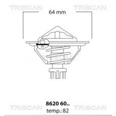 8620 6082 TRISCAN Термостат охолоджувальна рідина