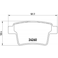 FK20320 KAISHIN Комплект гальмівних колодок дисковий гальм
