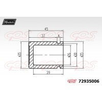 72935006 MAXTECH Поршень корпус скоби гальма