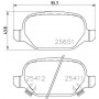 8DB 355 020-751 HELLA Комплект гальмівних колодок дисковий гальм