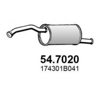 54.7020 ASSO Глушник вихлопних газів кінцевий