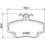 8DB355012671 HELLA ASAM RENAULT Тормозные колодки перед. Peugeot 309;Logan,Clio, Megane