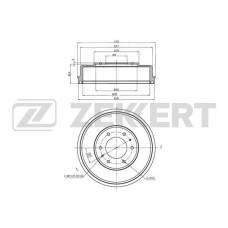 BS-5272 ZEKKERT Гальмівний барабан