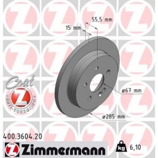 400.3604.20 ZIMMERMANN Гальмівний диск
