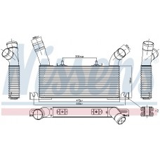 961006 NISSENS Интеркулер