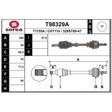 T98329A EAI Привідний вал