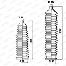 K150088 MOOG Комплект пильника рульове управління