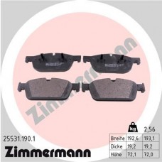 25531.190.1 ZIMMERMANN Комплект гальмівних колодок дисковий гальм