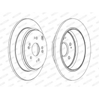 DDF1860C FERODO Гальмівний диск