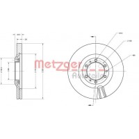 6110203 METZGER Гальмівний диск