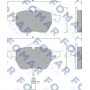 FO 668681 FOMAR Friction Комплект гальмівних колодок дисковий гальм