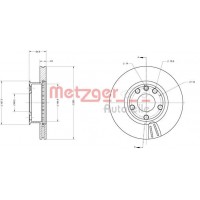 6110484 METZGER Гальмівний диск