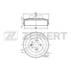 BS-6090 ZEKKERT Гальмівний барабан