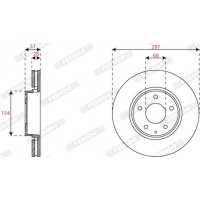 DDF2849C FERODO Гальмівний диск