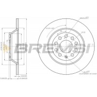 CD7307S BREMSI Гальмівний диск
