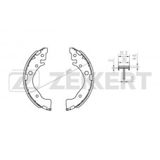BK-4357 ZEKKERT Комплект гальмівних колодок