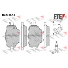 BL2926A1 FTE Комплект гальмівних колодок дисковий гальм