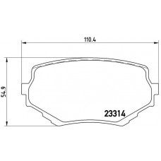 P 79 009 BREMBO Комплект гальмівних колодок дисковий гальм