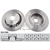 N3311065 NIPPARTS Гальмівний диск