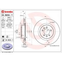 09.B858.11 BREMBO Гальмівний диск