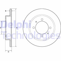 BG3203C DELPHI Гальмівний диск