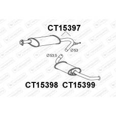 CT15397 VENEPORTE Глушник вихлопних газів кінцевий
