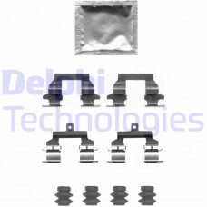 LX0678 DELPHI Комплектуючі колодки дискового гальма