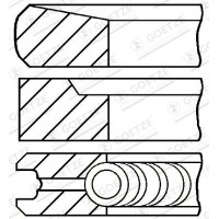 08-431700-00 GOETZE ENGINE Комплект поршневих кілець