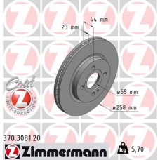 370.3081.20 ZIMMERMANN Гальмівний диск