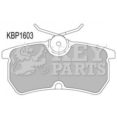 KBP1603 KEY PARTS КомплеК т гальмівних колодок, дискове гальмо